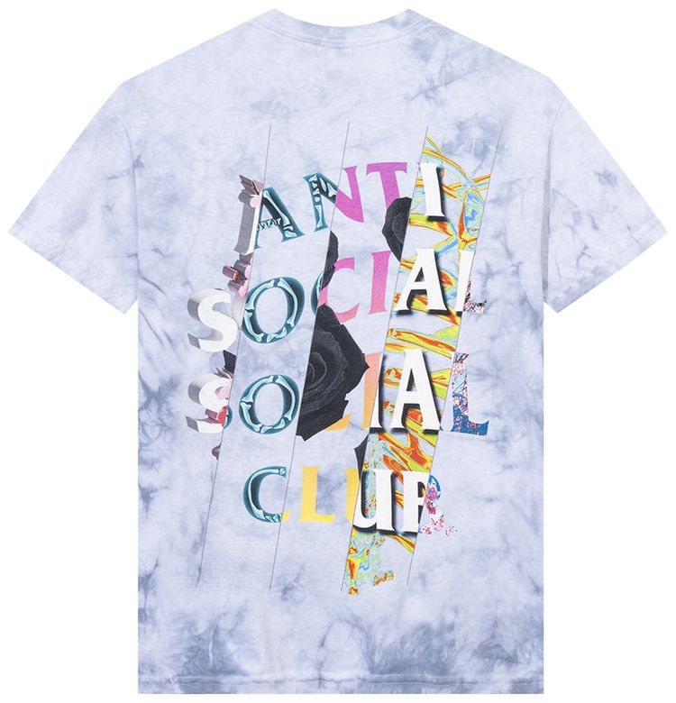 Anti Social Social Club Dissociative Tie Dye Tee Dissociative Grey