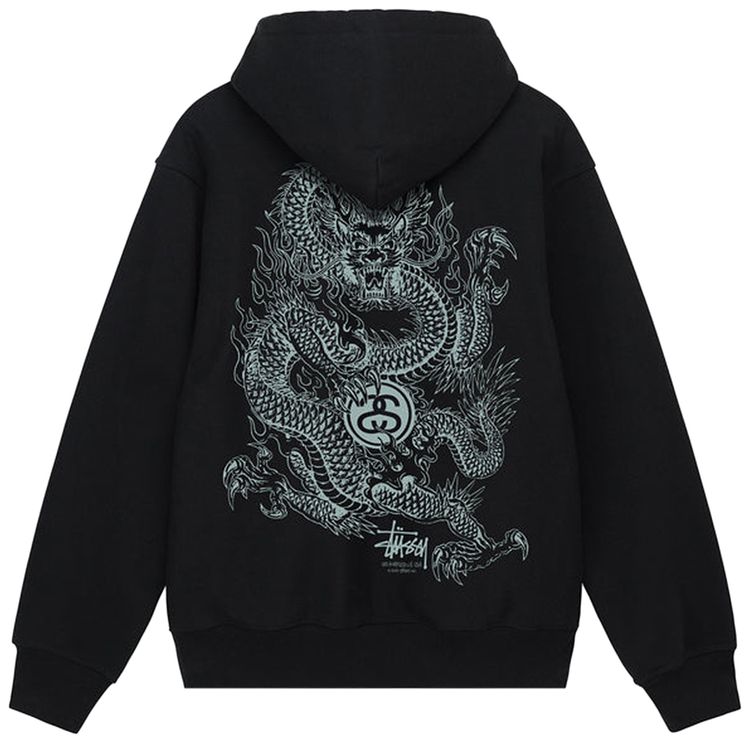 Stussy Dragon Hoodie Black