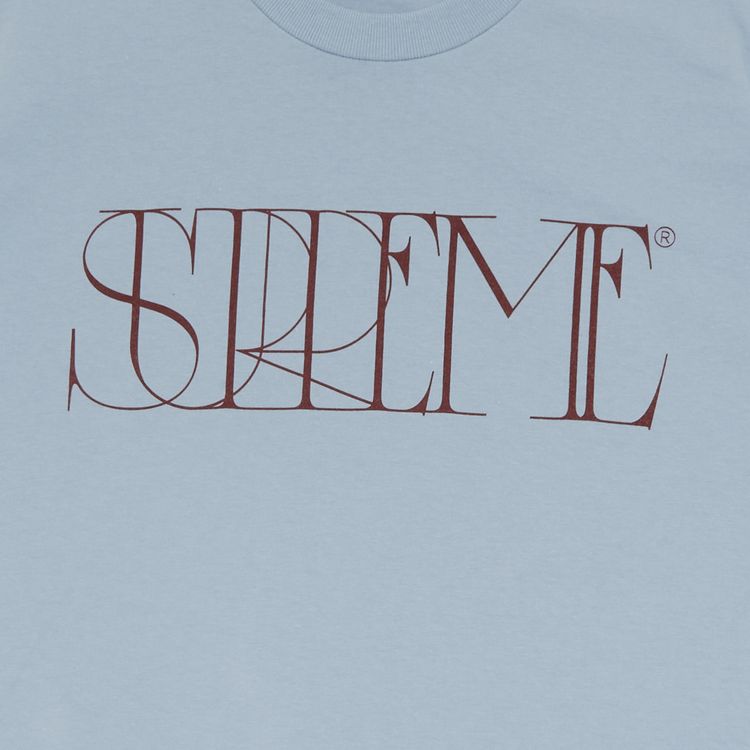 Supreme Trademark Tee Dusty Blue