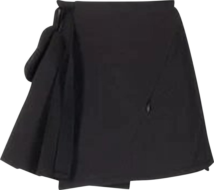 Hyein Seo Pleated Wrap Skirt 'Black'