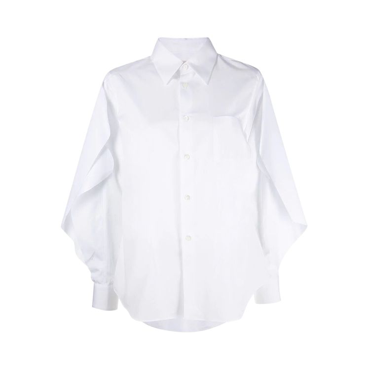 Comme des Garcons Puffy Shoulder Shirt White