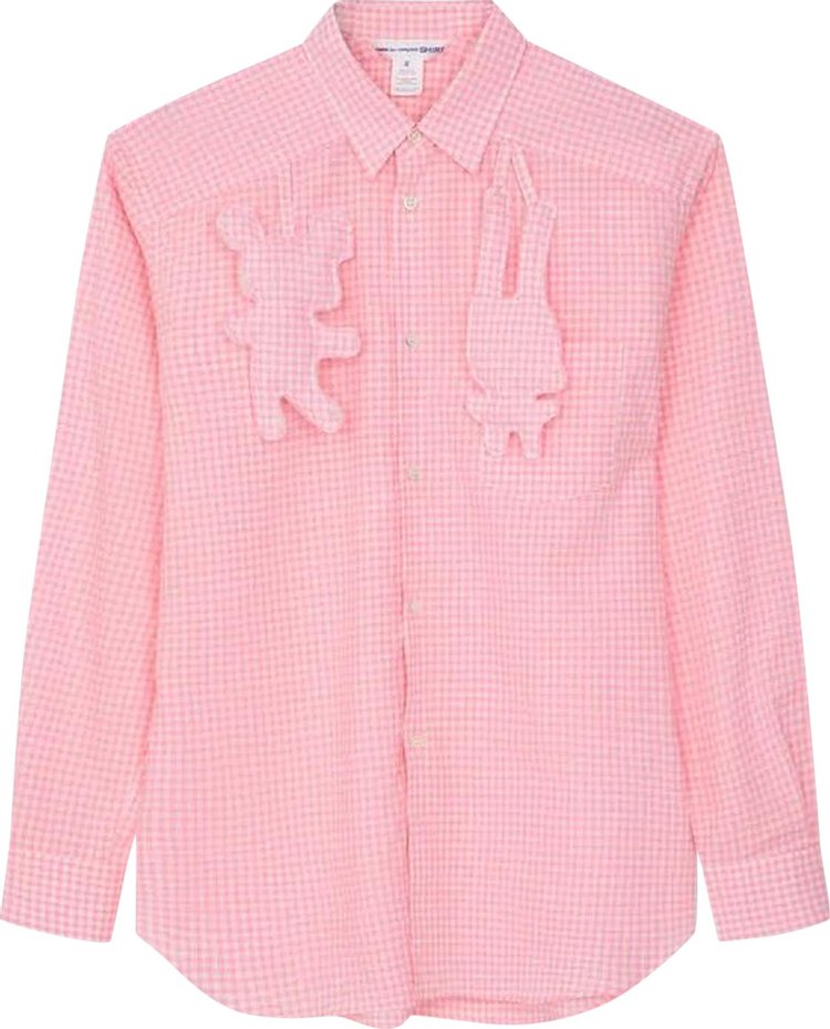 Comme des Garçons SHIRT Check 2 Doll Patch Shirt 'Pink'