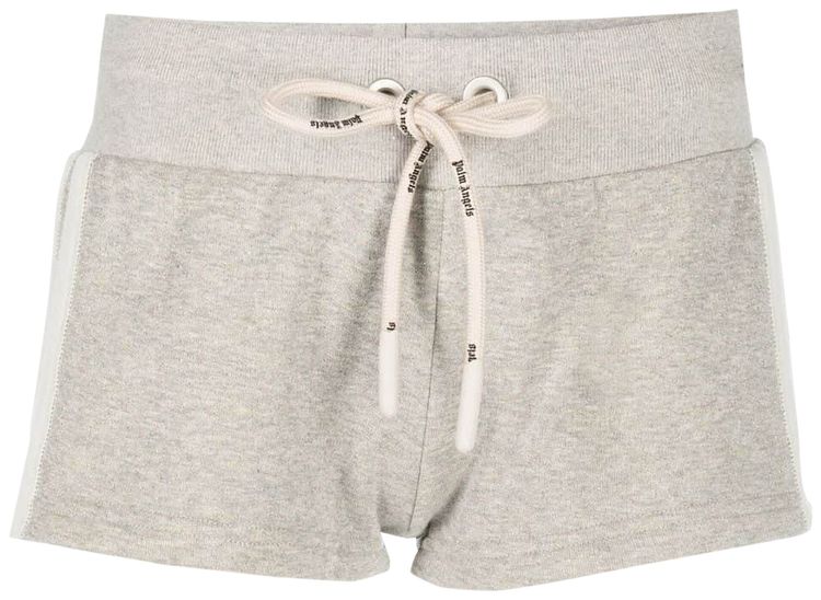 Palm Angels Angels Lurex Shorts LightGrey