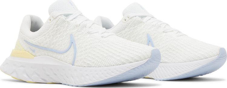 Wmns React Infinity Run Flyknit 3 White Light Marine