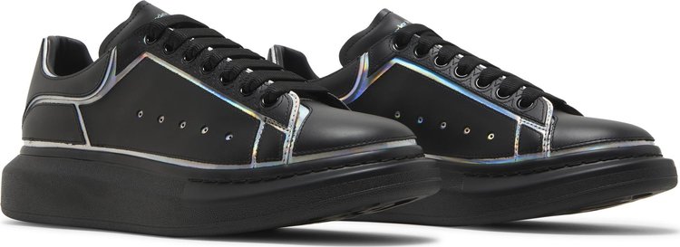 Alexander McQueen Oversized Sneaker Black Silver Holo