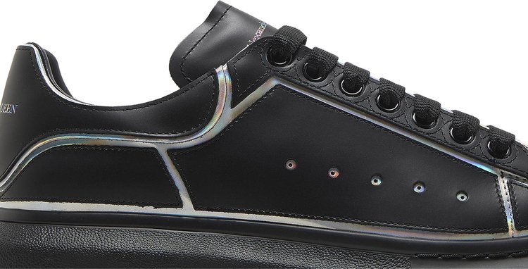 Alexander McQueen Oversized Sneaker Black Silver Holo