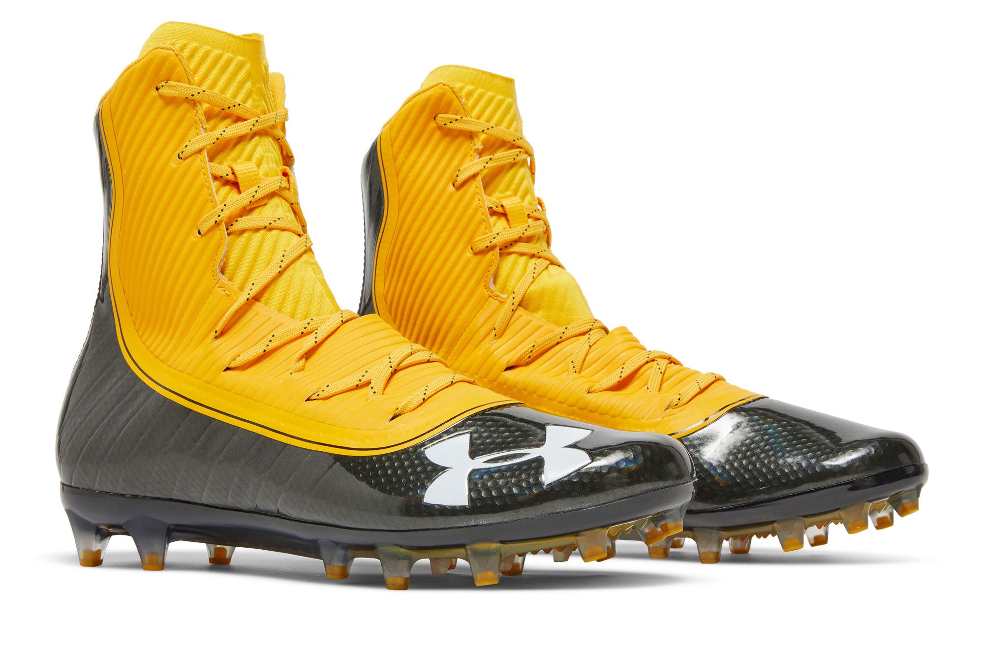 Under armour highlight mc black and gold top