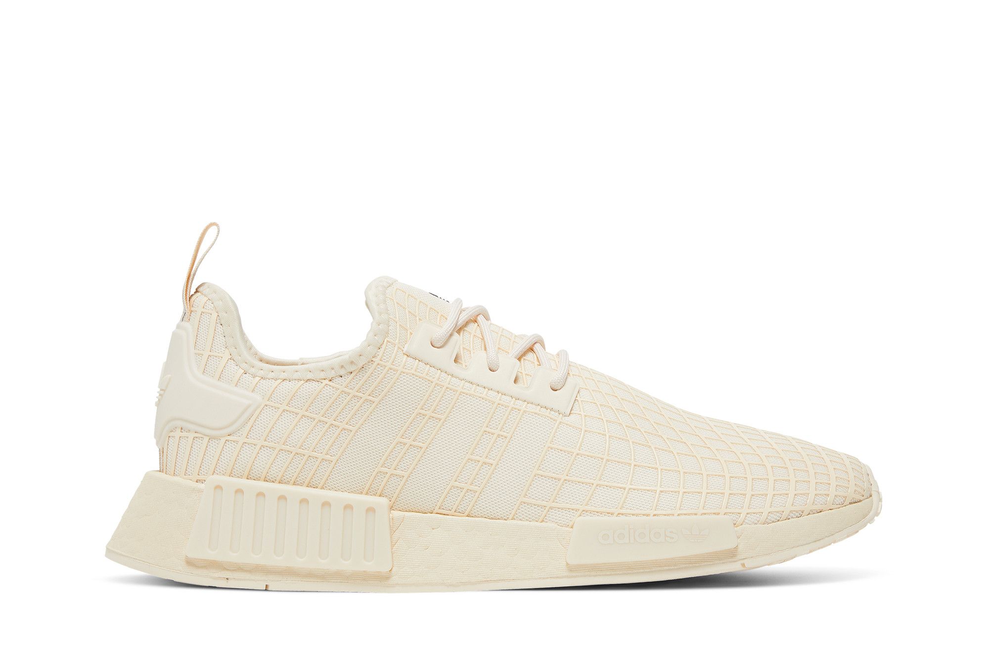 Adidas nmd r1 white ecru tint metallic top