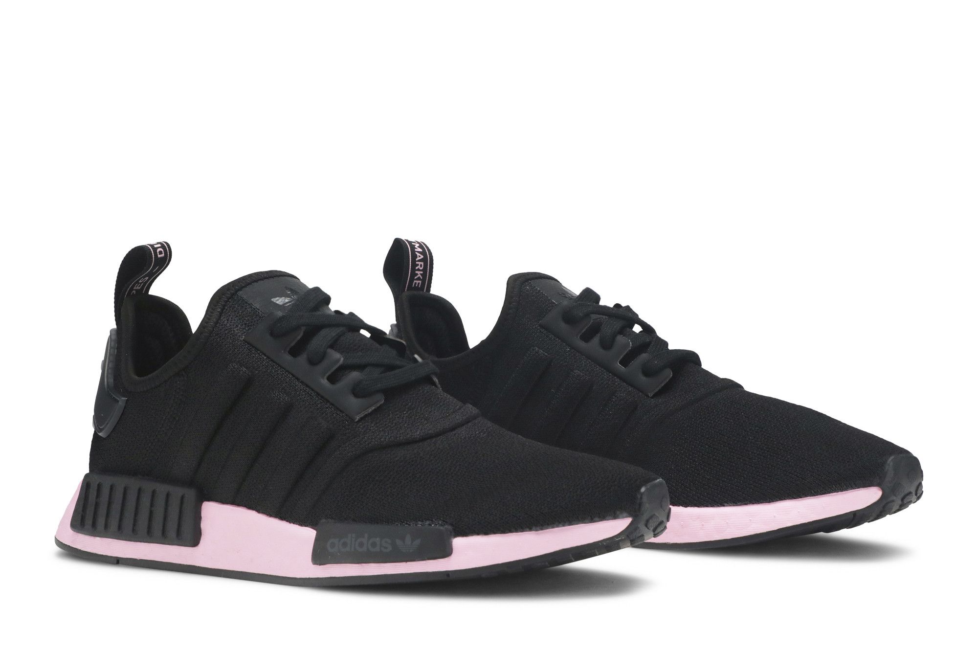 Women's nmd r1 casual shoes black/black/pink spirit 2025