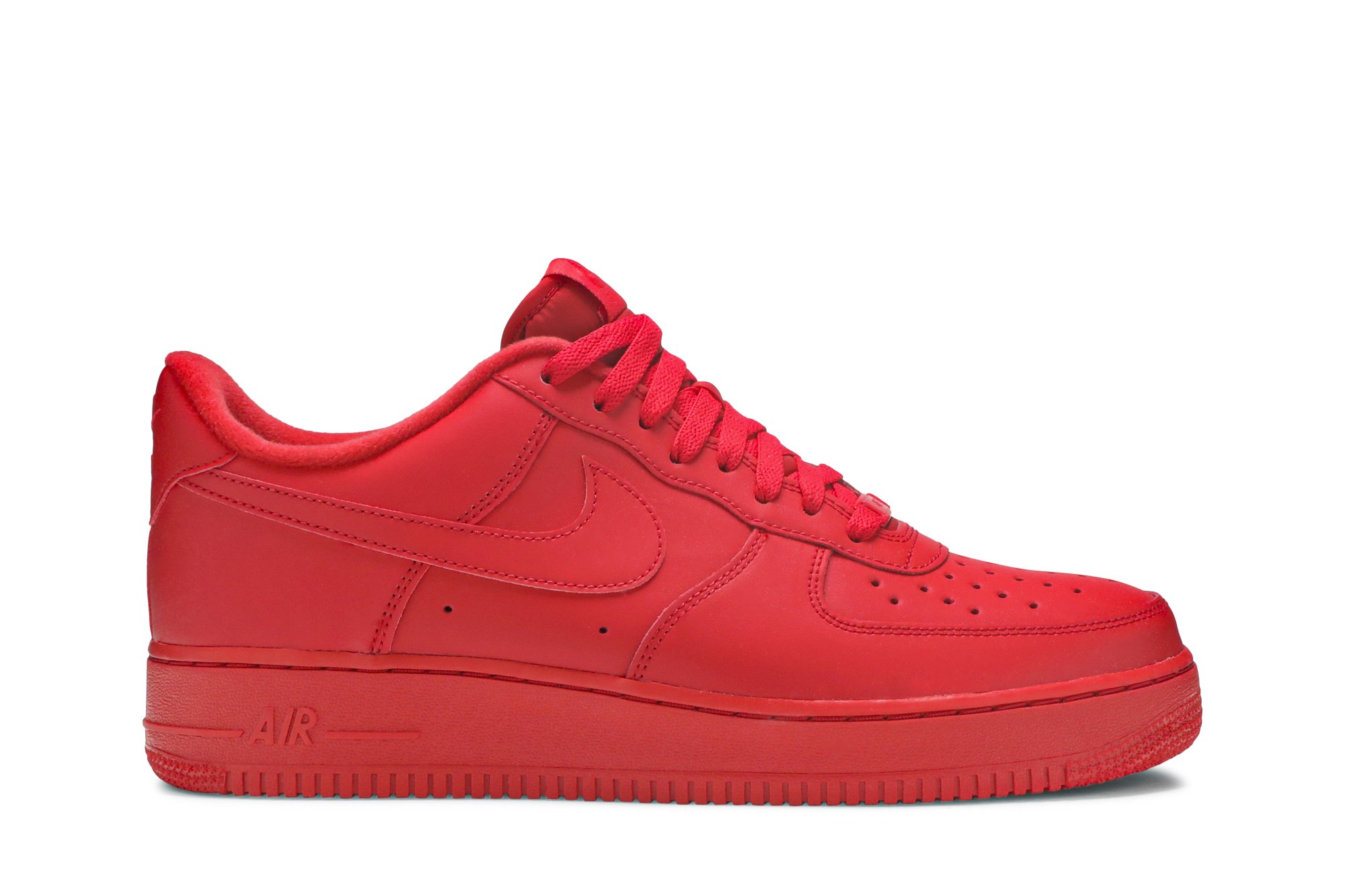 womens all red air force ones