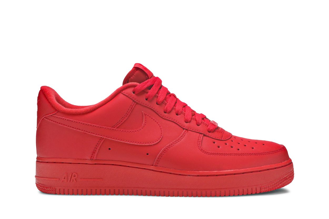 low top red air force ones