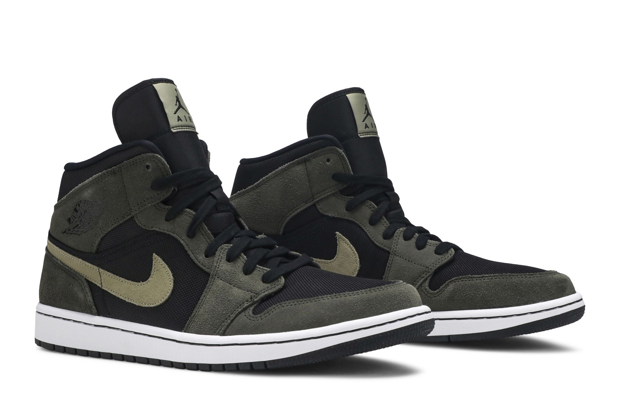 Olive green and black jordan 1 store