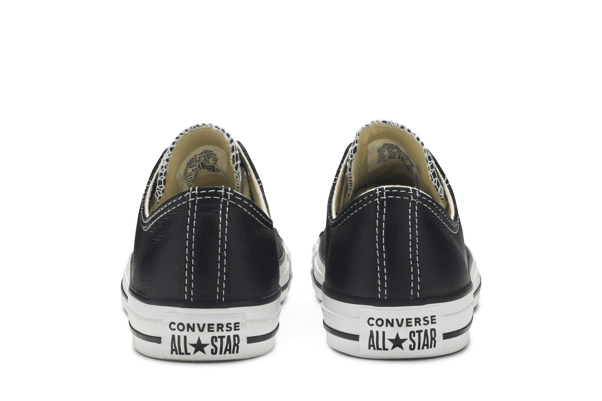 Buy Converse Chuck Taylor All Star Leather Ox 'Black' - 132174C | GOAT