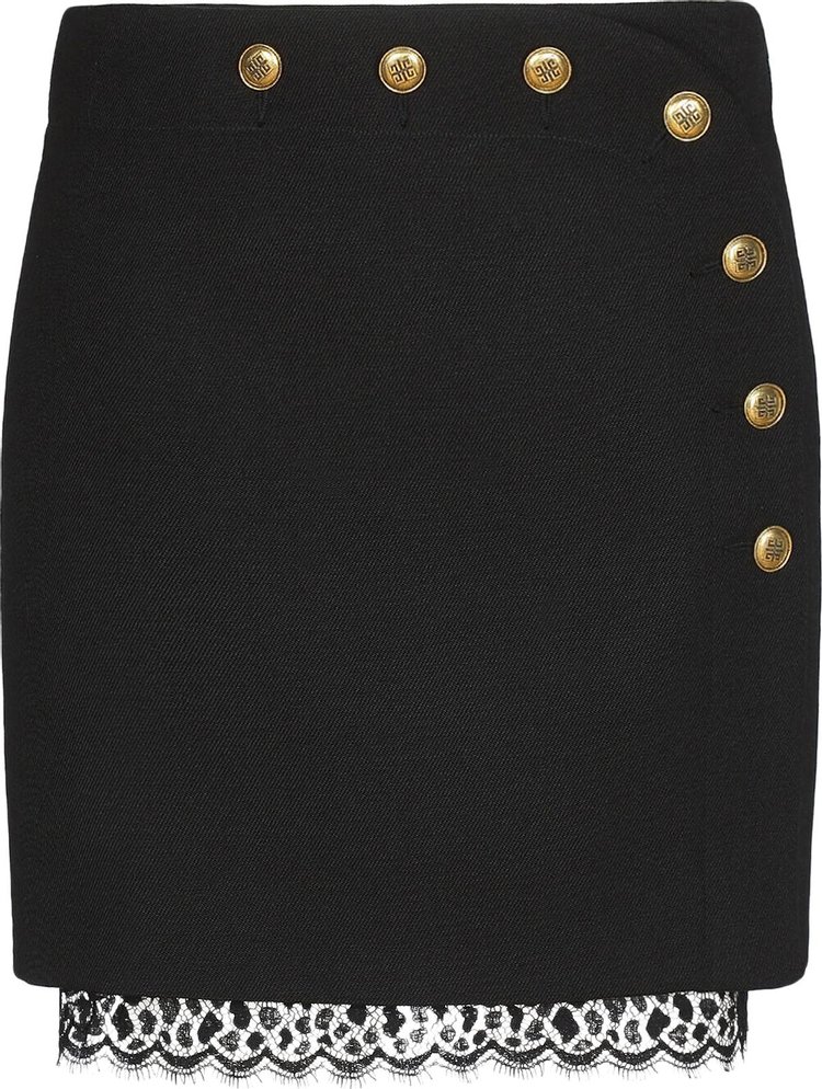 Givenchy Mini Skirt With 4G Buttons 'Black'