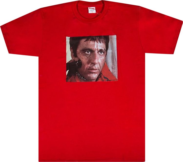 Buy Supreme Scarface Shower Tee 'Red' - FW17T7 RED | GOAT