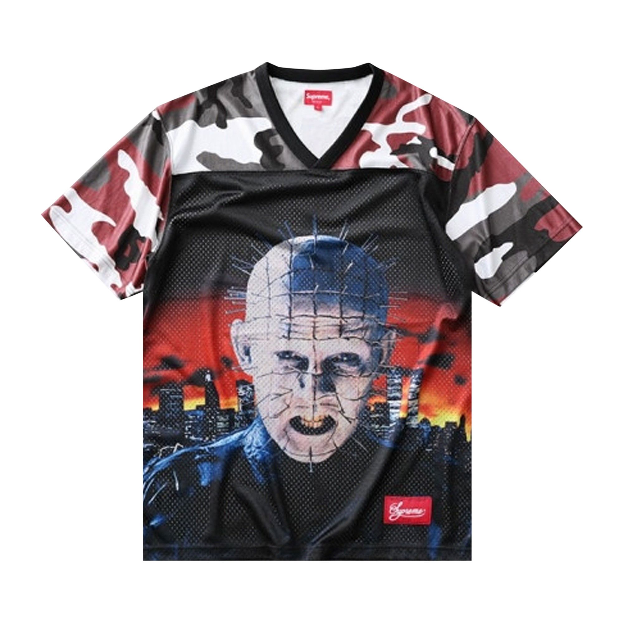 Buy Supreme Hellraiser Football Jersey 'Red Camo' - SS18KN55
