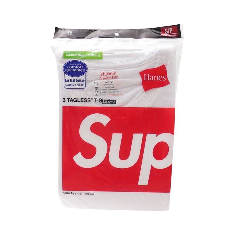 Buy Supreme x Hanes Tagless Tees (3 Pack) 'White' - SS20A23 WHITE | GOAT