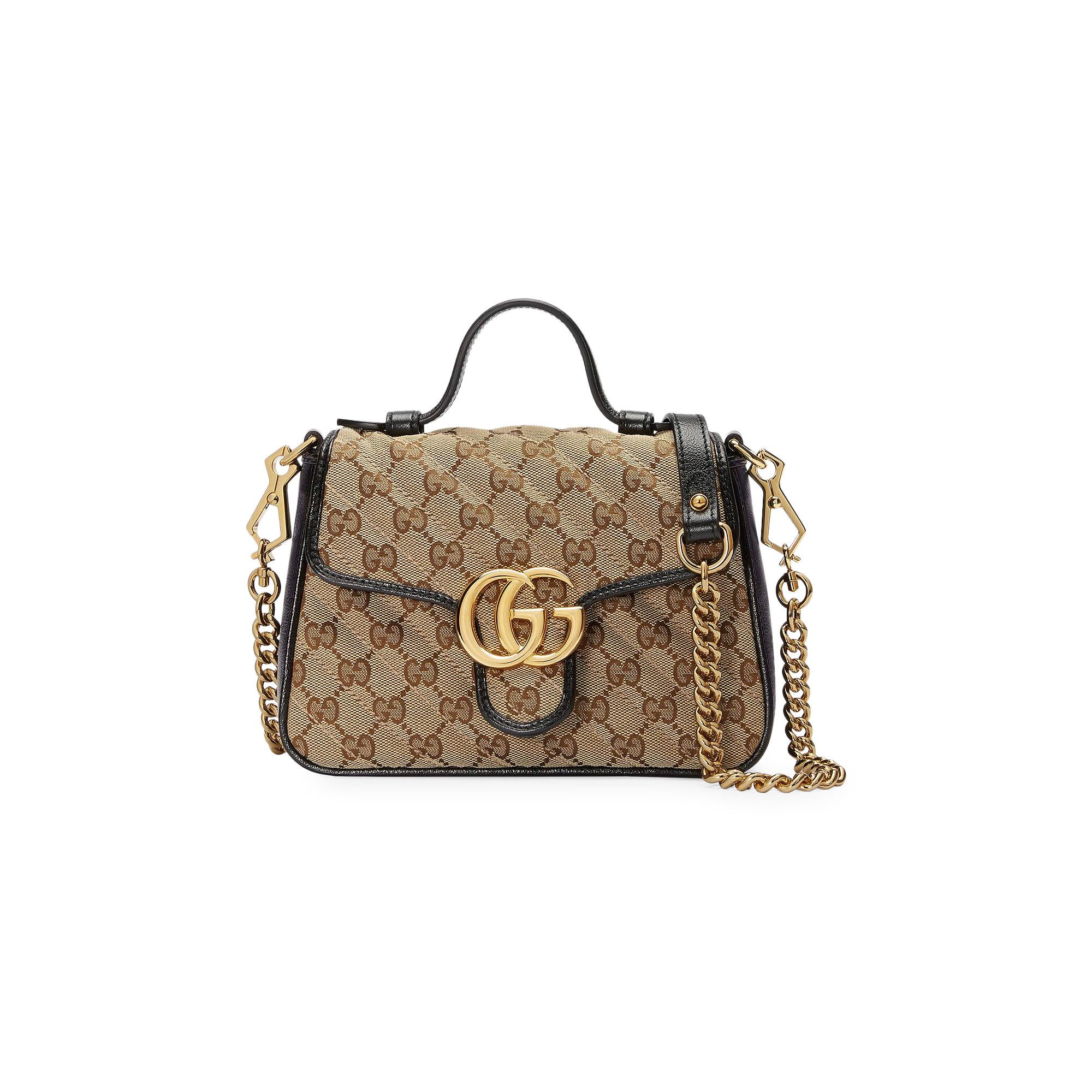 Buy Gucci GG Marmont Mini Top Handle Bag 'Beige' - 583571