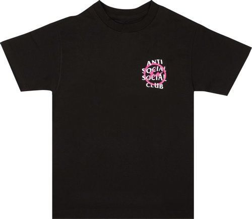 Buy Anti Social Social Club x Fragment Design Pink Bolt Tee 'Black ...