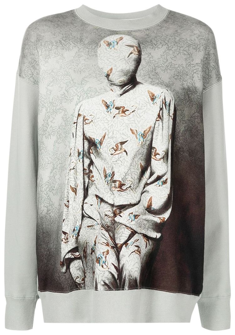 Undercover Markus Akesson Printed Sweatshirt Light Grey