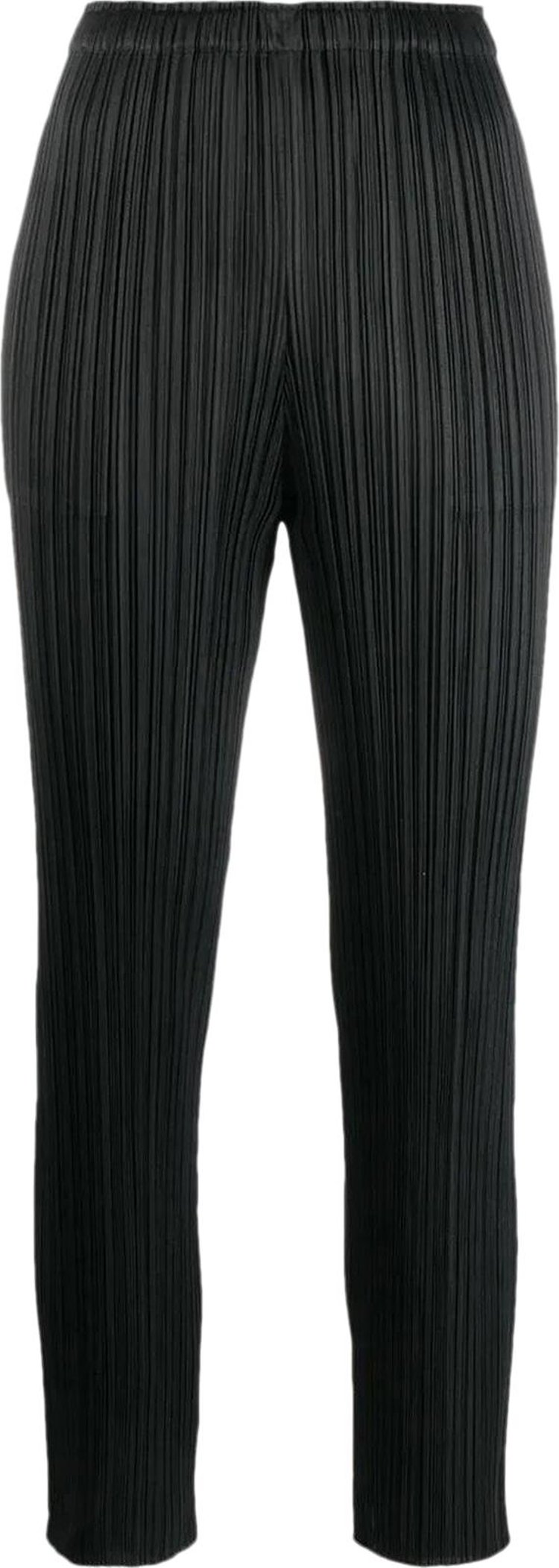 Pleats Please Issey Miyake Basic Fitted Pants 'Black'