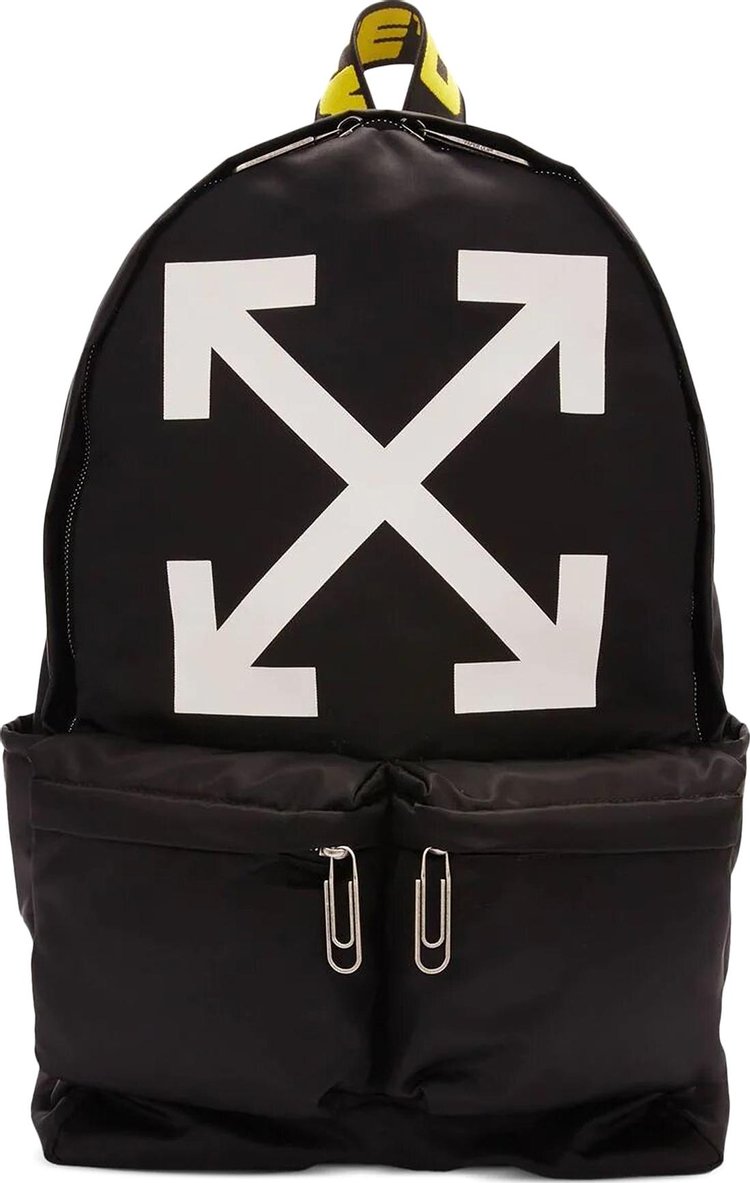 Buy Off-White Arrow Nylon Backpack 'Black/White' - OMNB003F22FAB0031001 ...