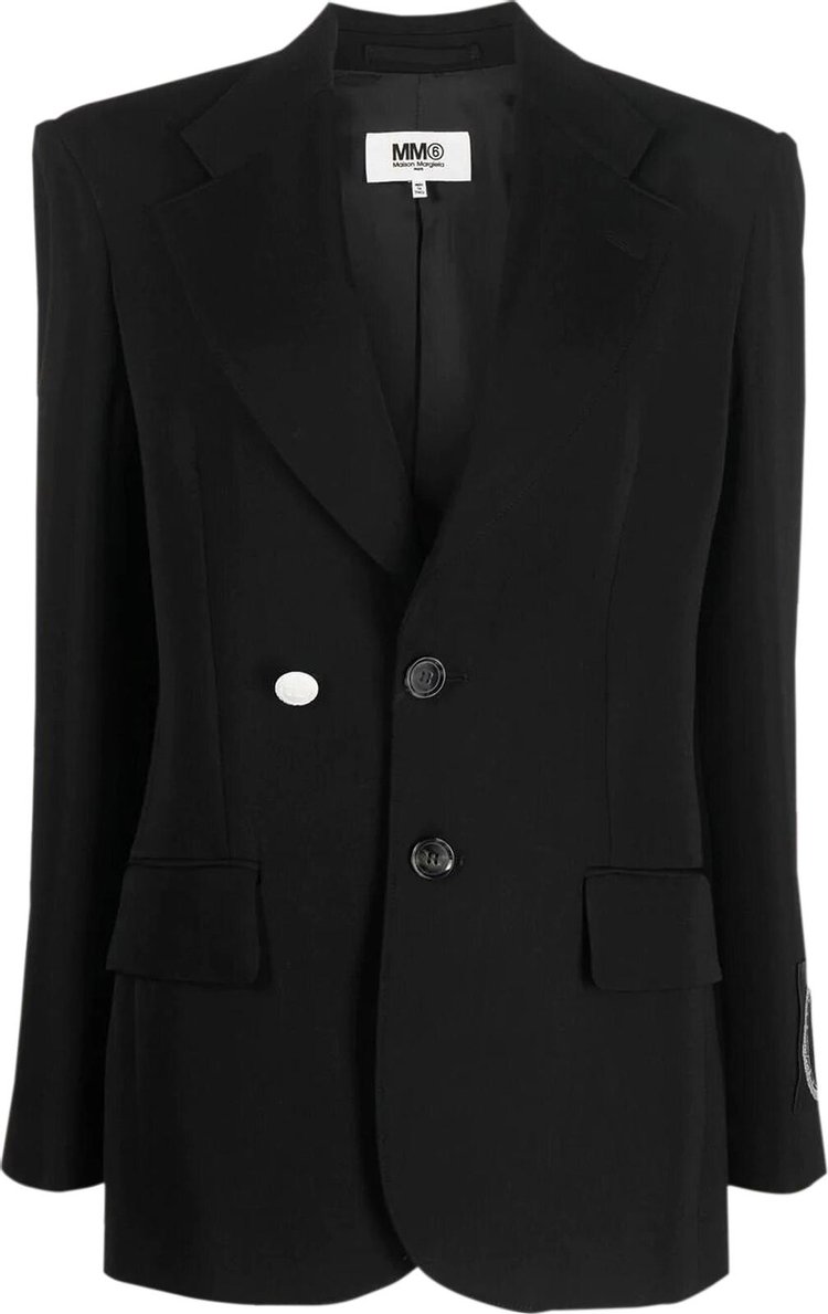 MM6 Maison Margiela Single Breasted Blazer Jacket 'Black'