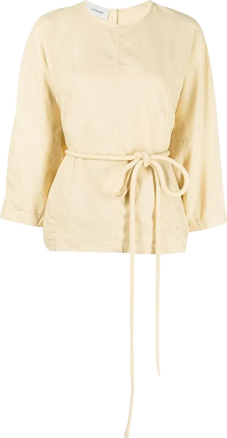 Lemaire Batwing-Sleeve Blouse 'Pale Custard'