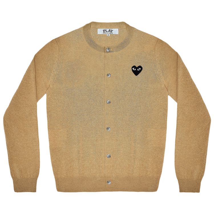 Comme des Garcons PLAY Black Heart Cardigan Ivory