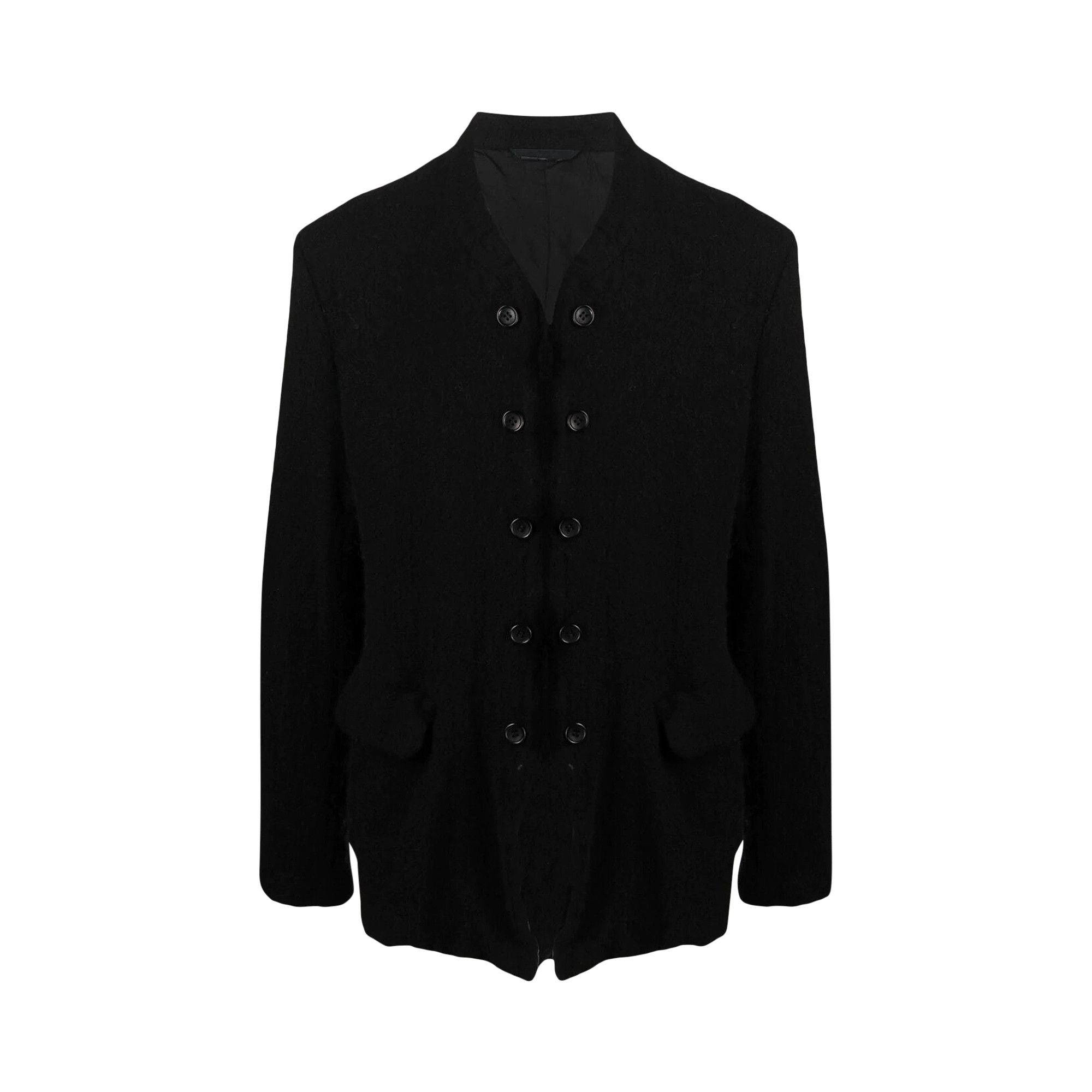 Buy Comme des Garçons Homme Plus Mandarin Collar 10 Button Jacket