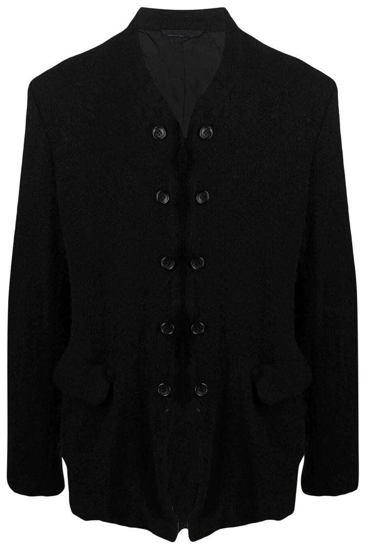 Comme des Garcons Homme Plus Mandarin Collar 10 Button Jacket Black