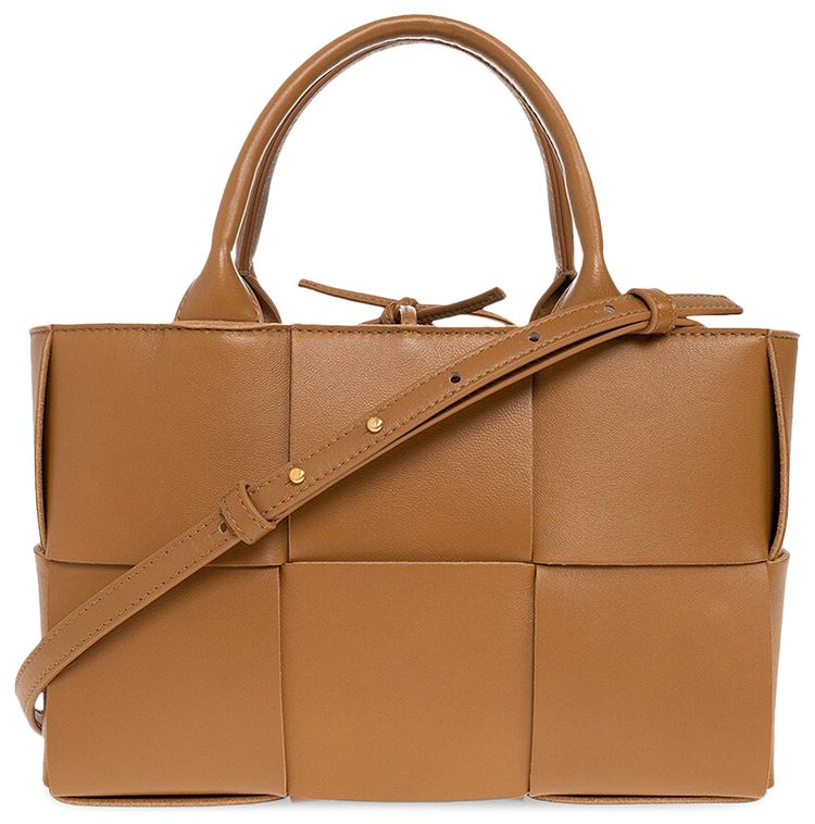 Bottega Veneta Mini Arco Tote Bag CamelGold