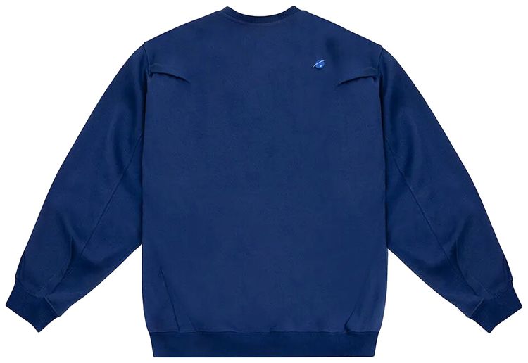Ader Error Logo Print Sweatshirt Navy