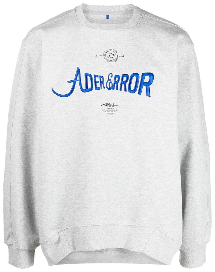 Ader Error Logo Print Sweatshirt 'Grey'