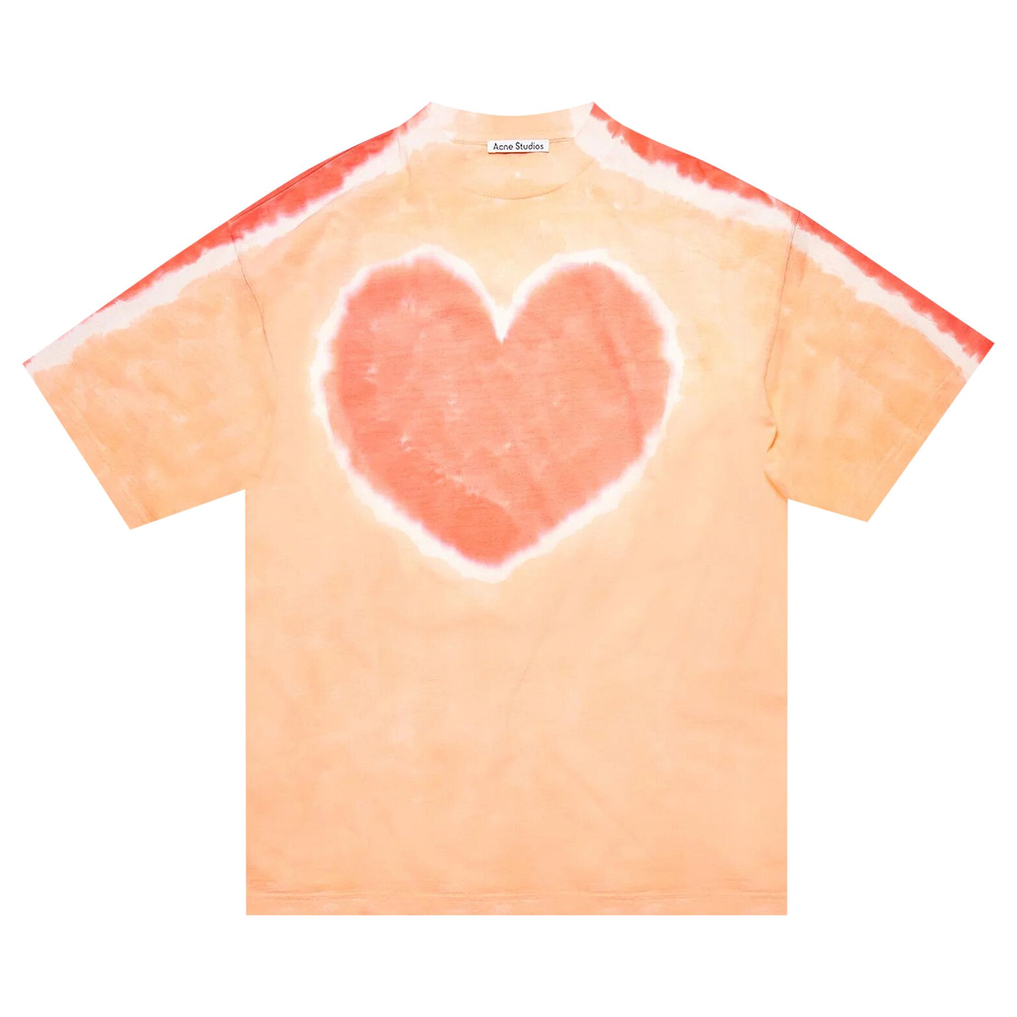 【受注生産品】 Tie Studios Acne Buy Dye 'Green/Brown T-Shirt Heart トップス