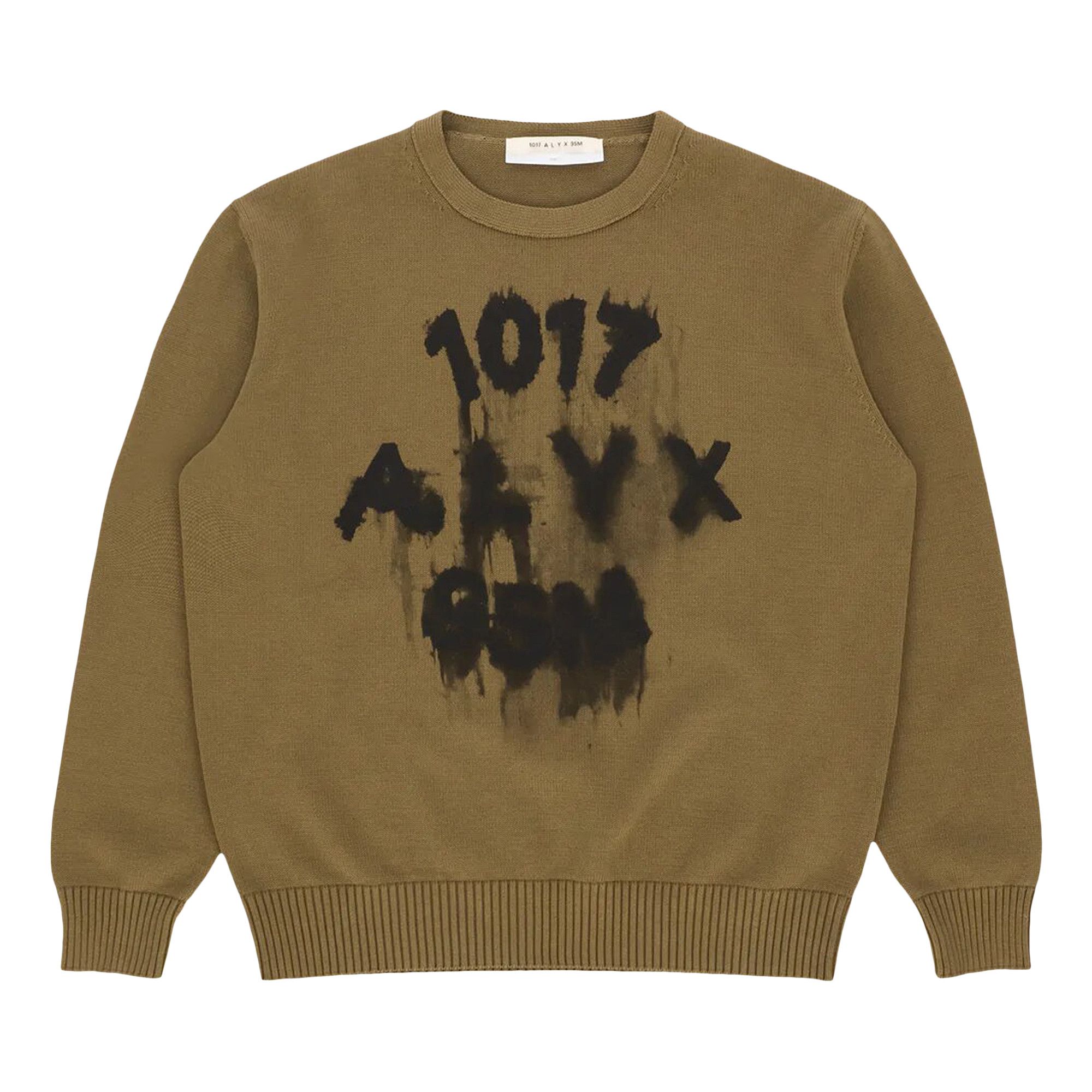 Buy 1017 ALYX 9SM Treated Logo Crewneck Sweater 'Military