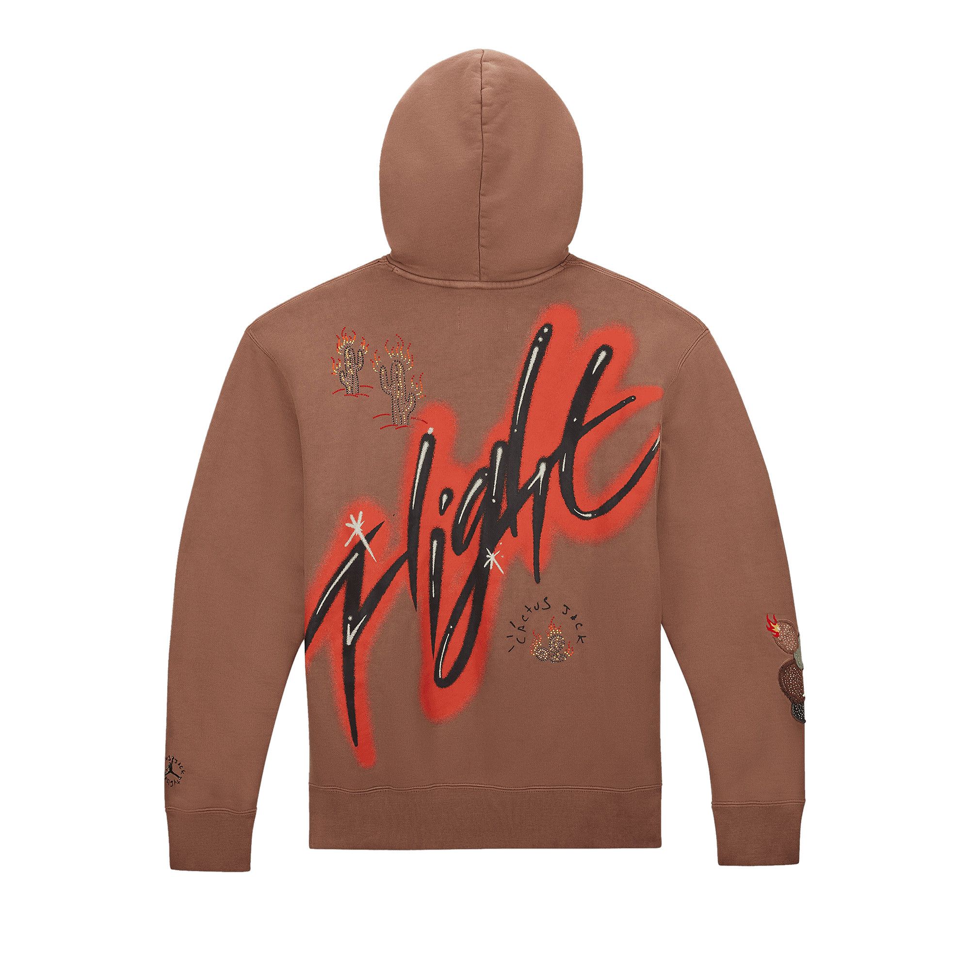 トップス Air Jordan x Travis Scott Hoodie Travis Scott Cactus Jack x Jordan Pullover Hoodie Khaki/University