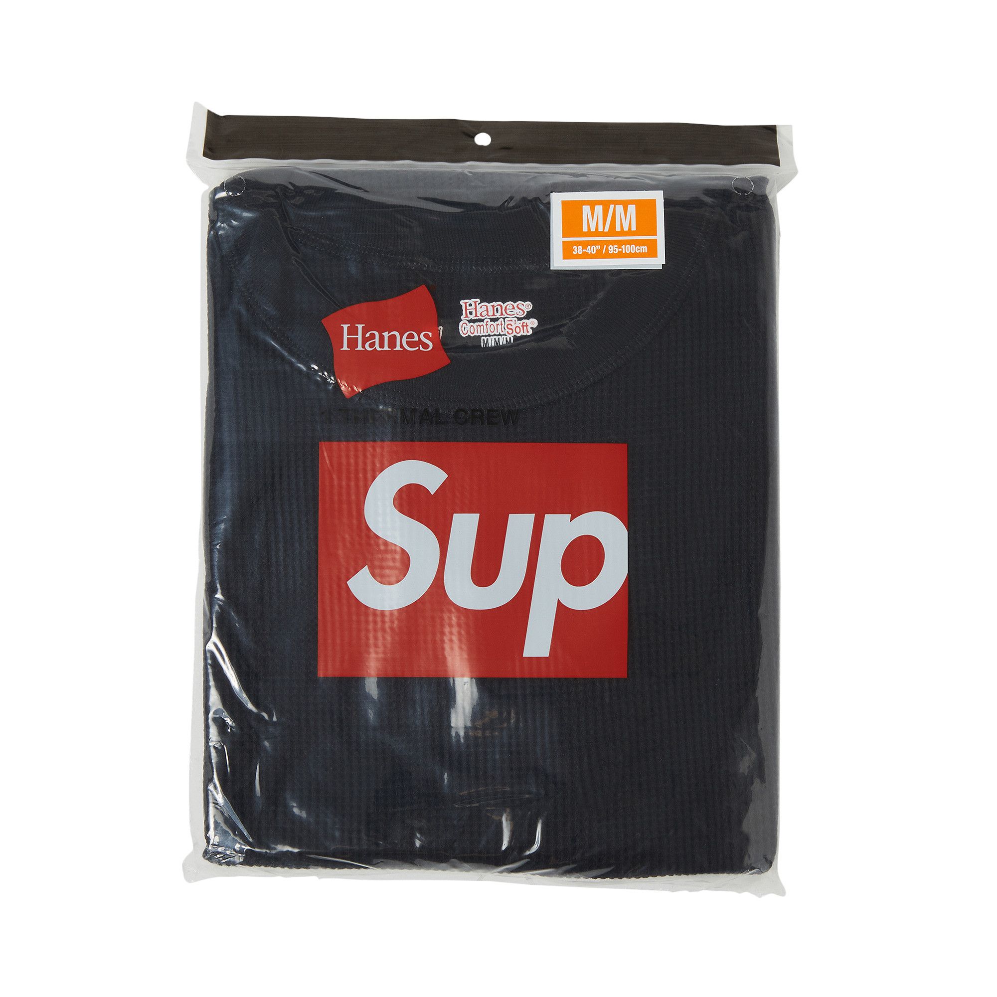 Buy Supreme x Hanes Thermal Crew 1 Pack Black FW22A22 BLACK