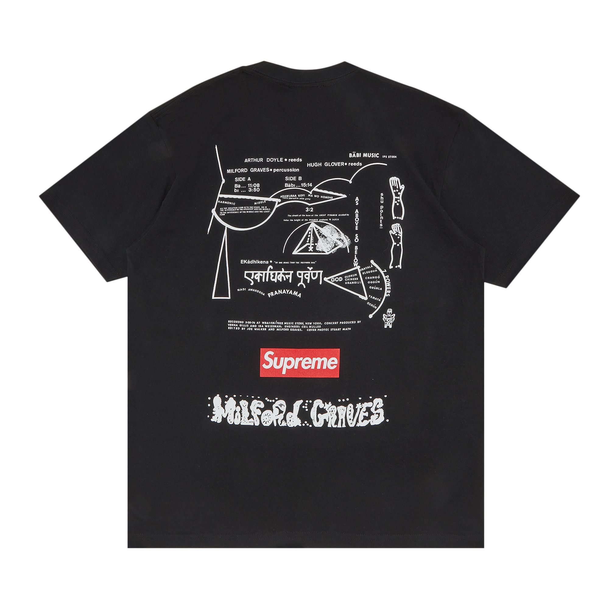 【即納】 Tee Graves Milford Supreme Buy 'Black' GOAT | BLACK FW22T54 - トップス