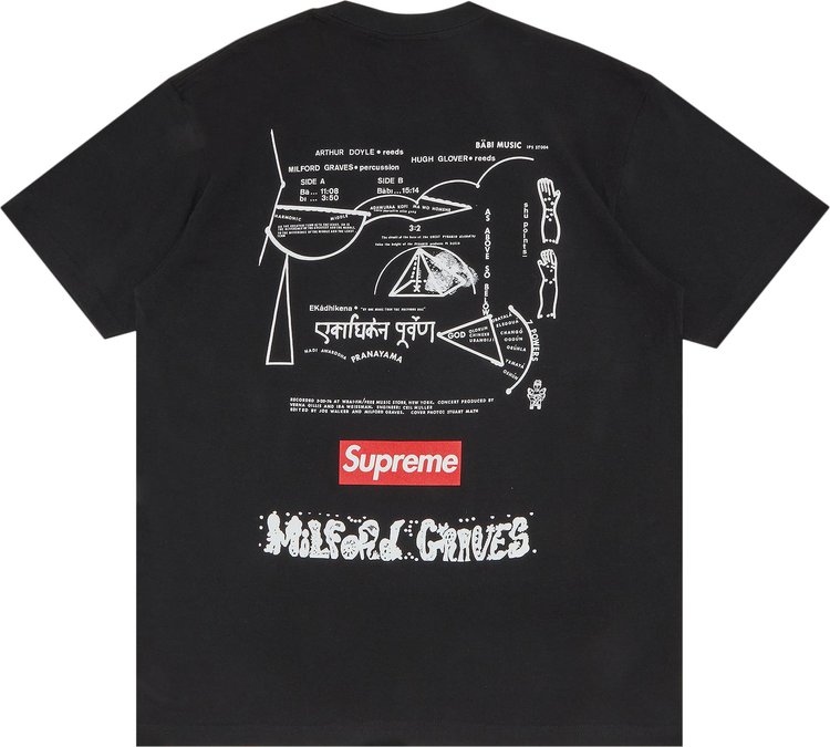 Supreme Milford Graves Tee Black