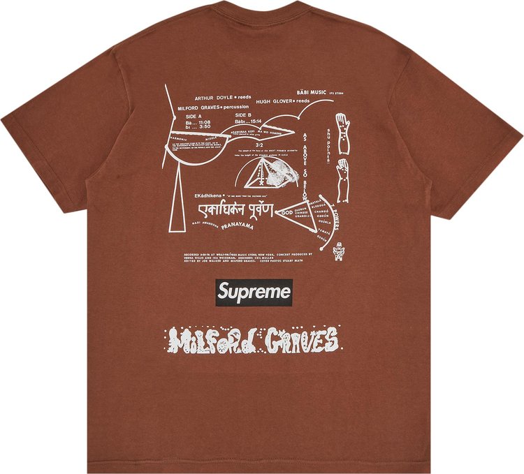 Supreme Milford Graves Tee Brown