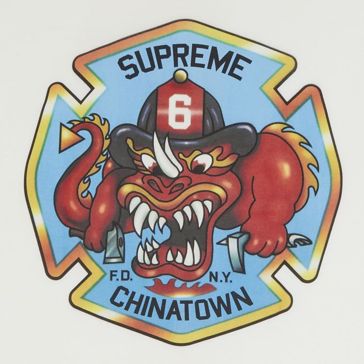 Supreme FDNY Engine 9 Tee White