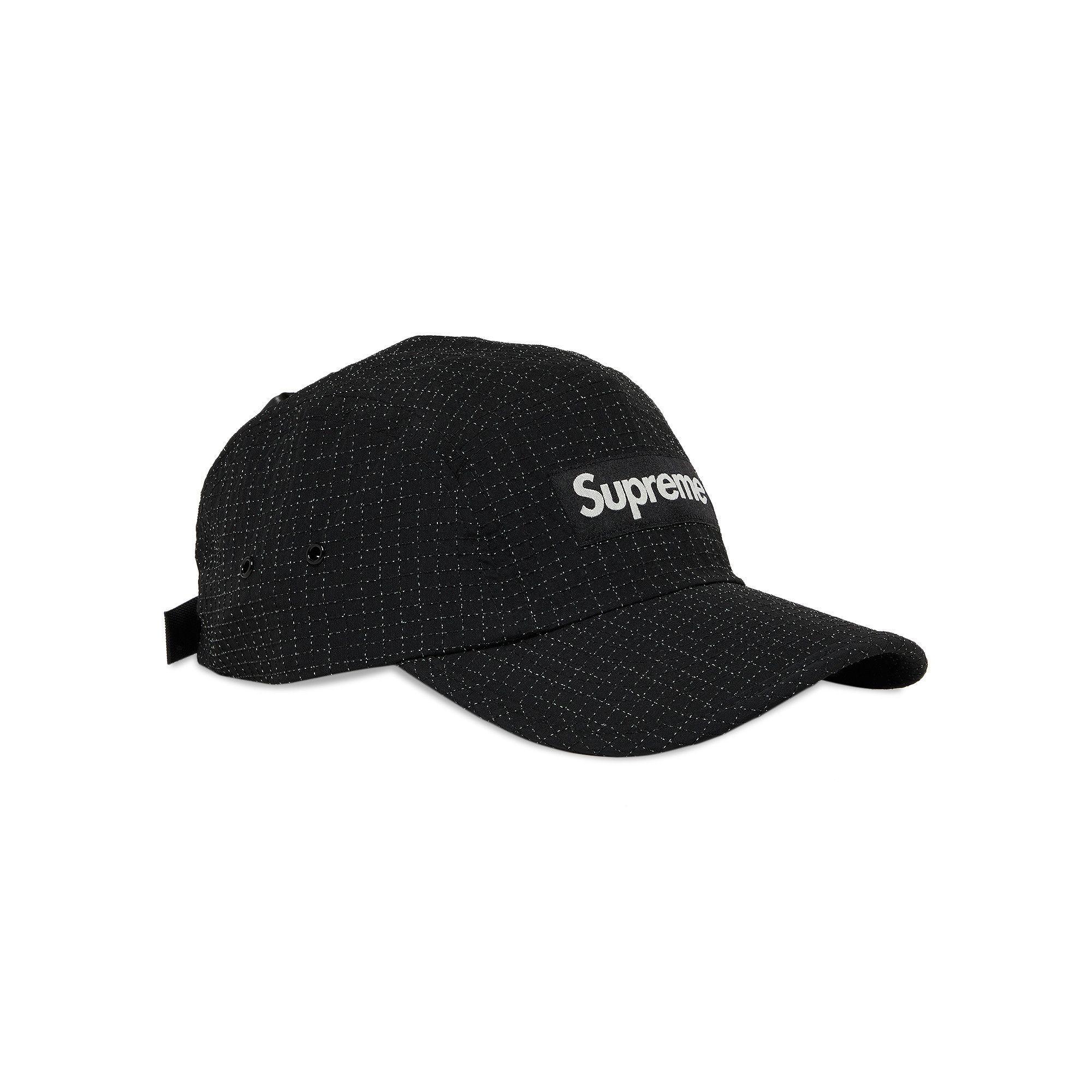 帽子 Supreme GOODENOUGH Camp Cap Black Supreme GOODENOUGH Crushed Rayon Camp Cap Black - SS25 - US