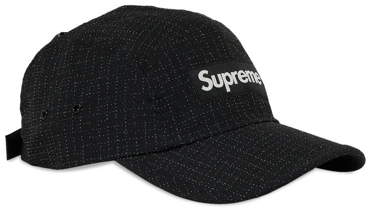 Supreme Glow Ripstop Camp Cap Black