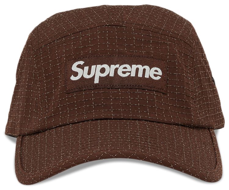 Supreme Glow Ripstop Camp Cap Brown