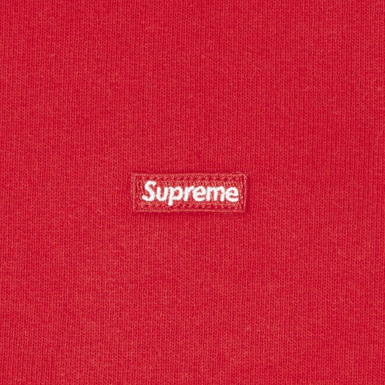 Supreme Small Box Drawcord Zip Up Hooded Sweatshirt Red