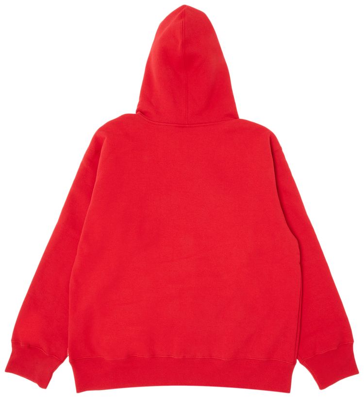 Supreme Small Box Drawcord Zip Up Hooded Sweatshirt Red