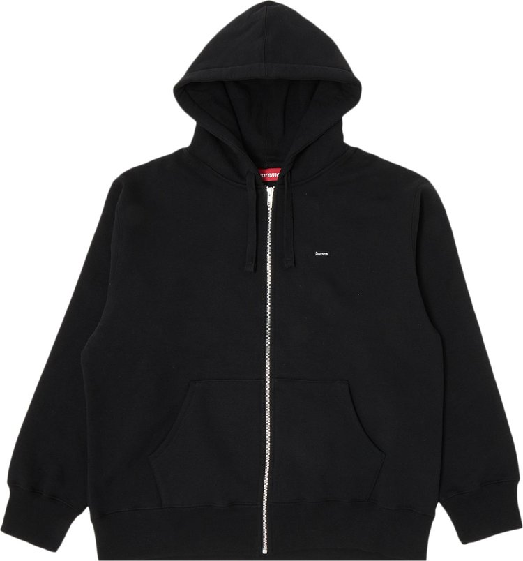 Buy Supreme Small Box Drawcord Zip Up Hooded Sweatshirt 'Black ...