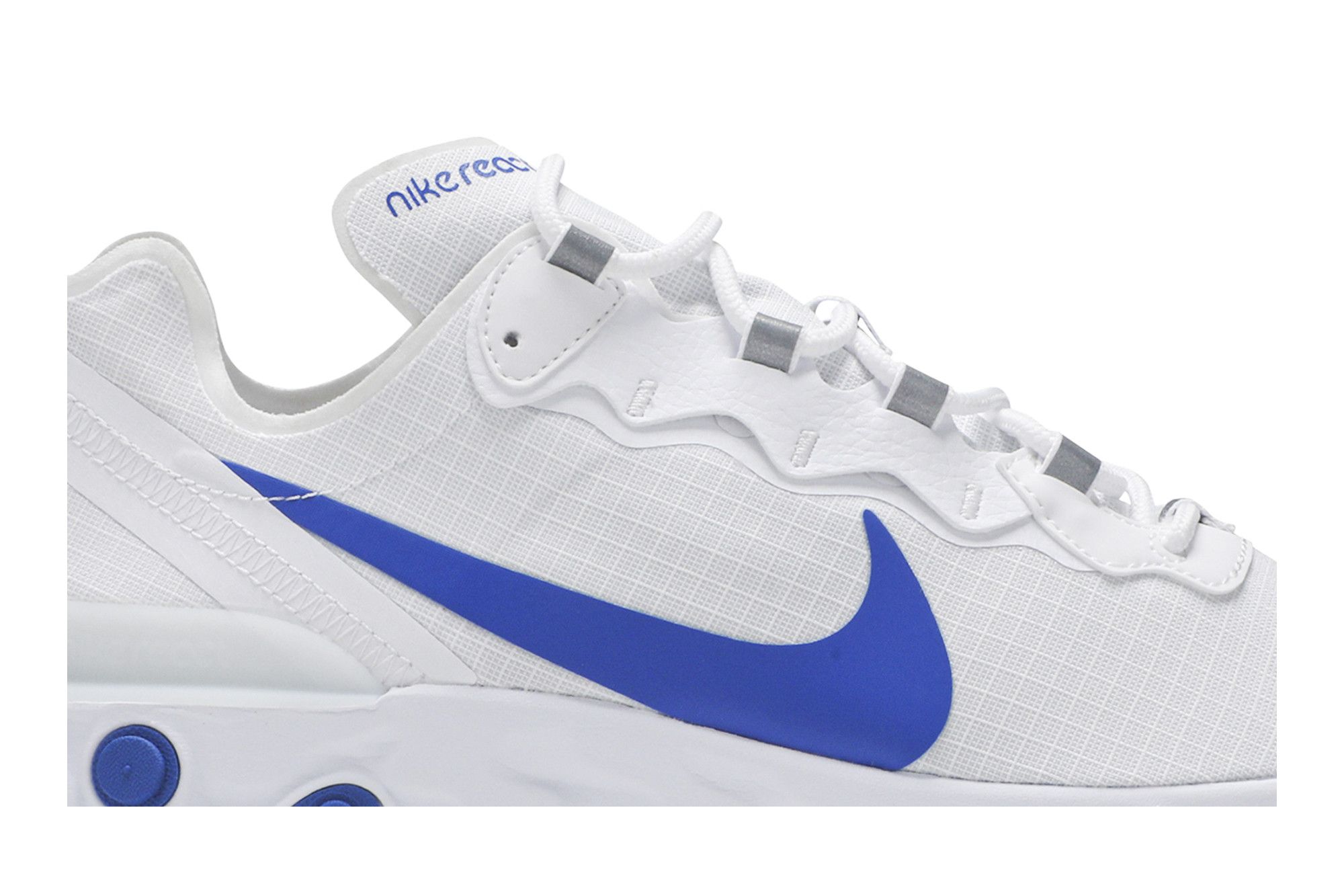 Nike react element 55 white royal blue shop