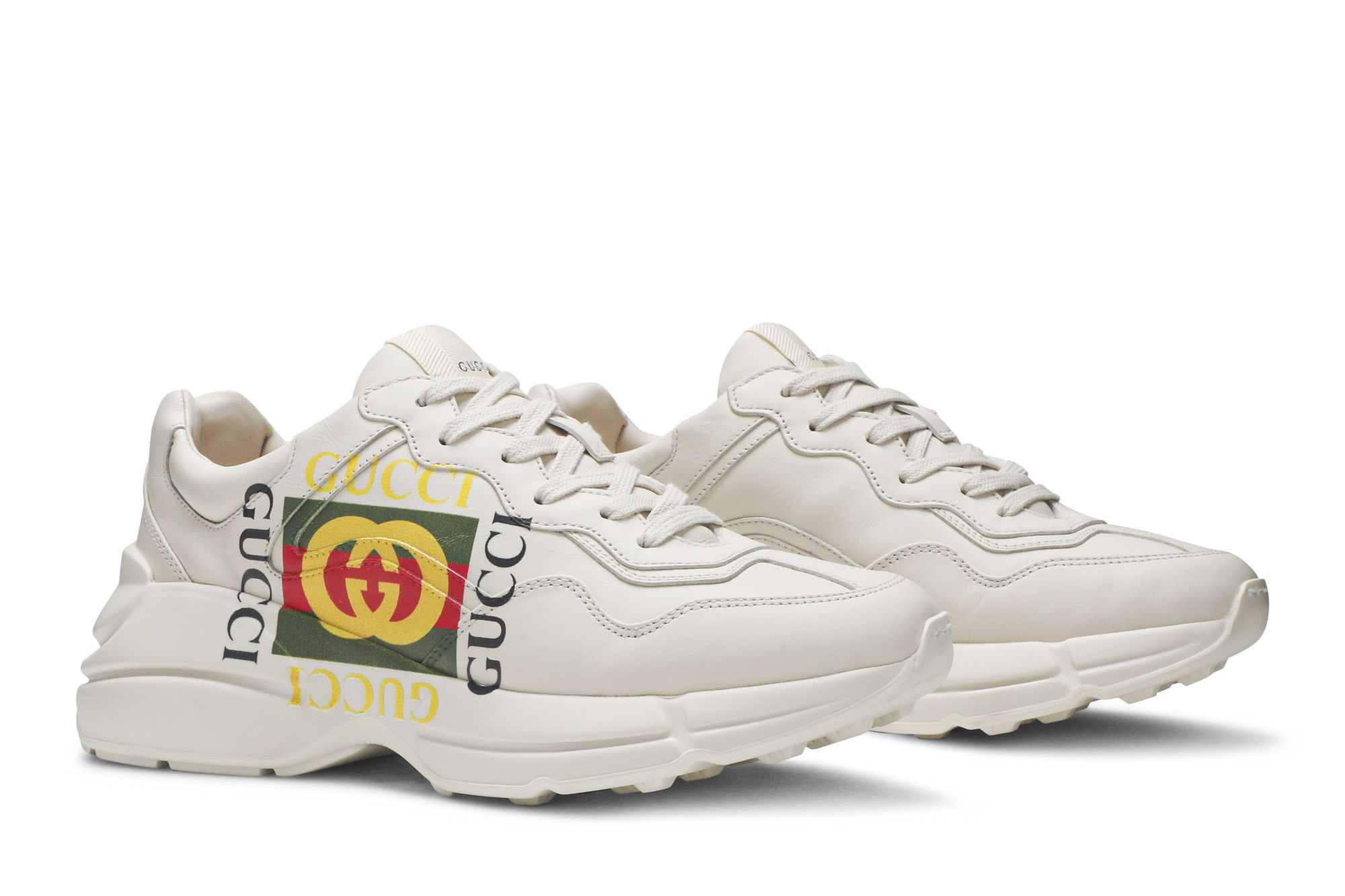 Buy Gucci Rhyton Leather Sneaker Vintage Logo 500878 DRW00 9522 GOAT AU